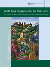 World Bank Engagement at the State Level (eBook): The Cases of Brazil, India, Nigeria, and Russia